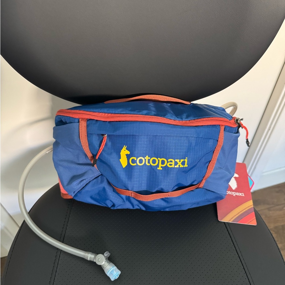 Cotopaxi Blue and Red Hydration Waist Pack